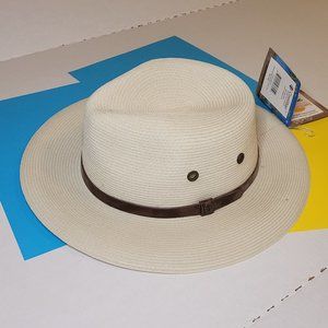 Coolibar Smartstraw Packable Golf Hat, SmartStrawTM polypropylene fiber, XXL